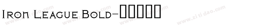 Iron League Bold字体转换